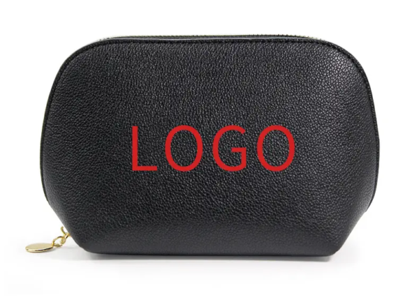 PU Leather Cosmetic Bag for Women Minimalism Makeup Bag - Image 6