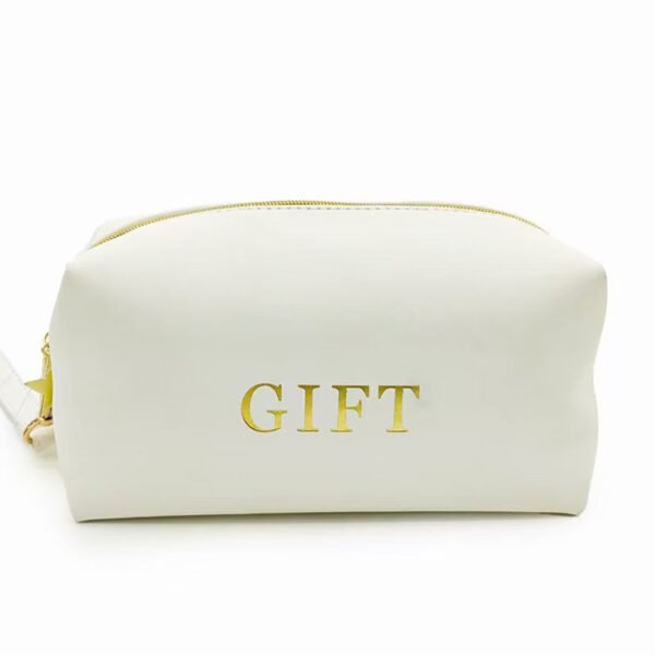 Cosmetic Bag Tassel Zippered Pouch with Custom Logo Toiletry Clutch Bag - Image 2