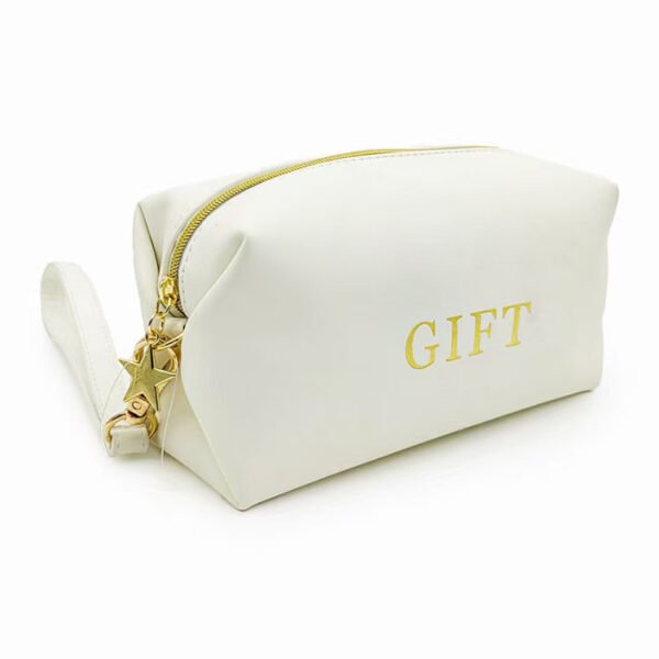 Cosmetic Bag Tassel Zippered Pouch with Custom Logo Toiletry Clutch Bag - Image 3