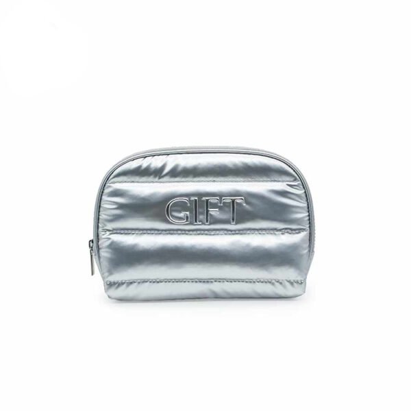 Popular Quilted Design Nylon Fluffy Cosmetic Bag - Image 4