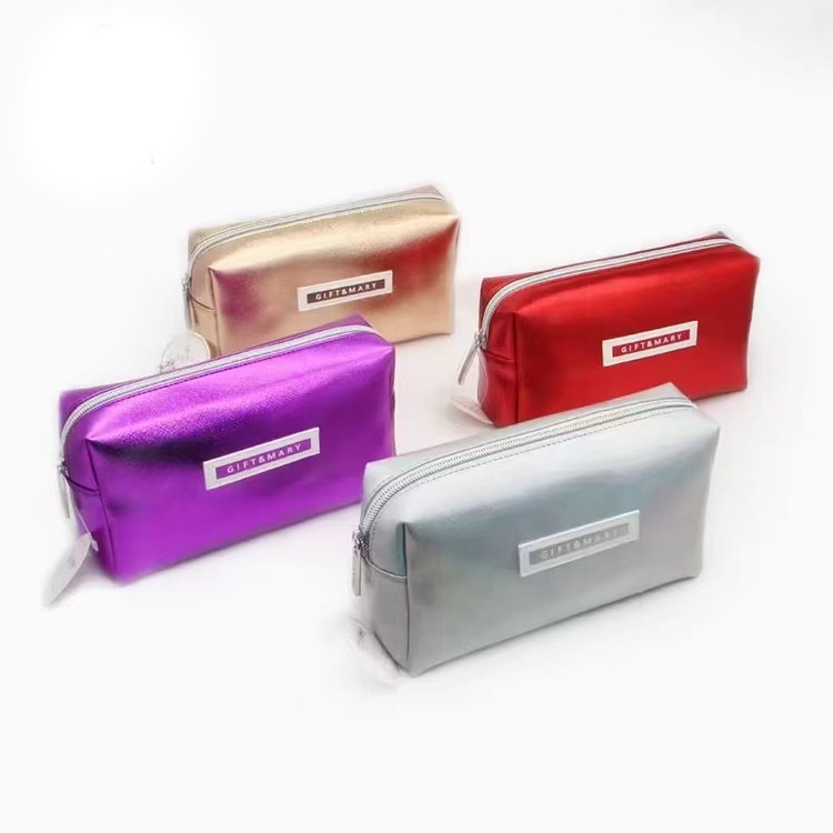 Make UP Bag Leather PU Pearly Lustre Cosmetic Bag