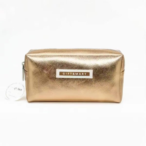 Make UP Bag Leather PU Pearly Lustre Cosmetic Bag - Image 4