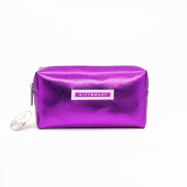 Make UP Bag Leather PU Pearly Lustre Cosmetic Bag - Image 3