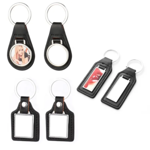 Custom Keychain Sublimation Leather Metal Keychains