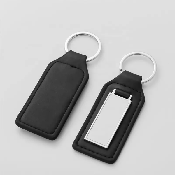 Custom Keychain Sublimation Leather Metal Keychains - Image 3