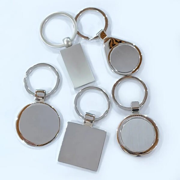 Multi-Shape Metal Keychains Personalized Promotional Blank Keychains - Image 8