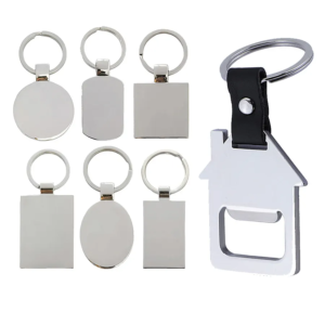 Multi-Shape Metal Keychains Personalized Promotional Blank Keychains