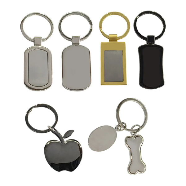 Multi-Shape Metal Keychains Personalized Promotional Blank Keychains - Image 7