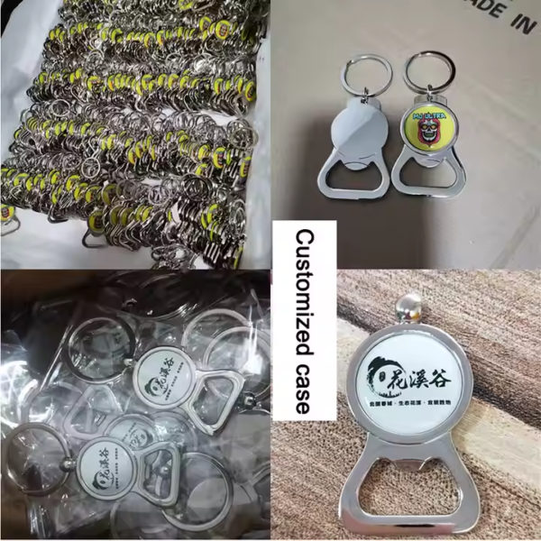Metal Bottle Opener Key Chain Bar Beer Wine Bottle Opener Keychain - Image 3