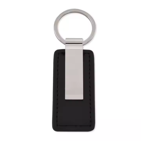Luxury Metal and Leather Keychain with Custom Logo Car Keychain - Image 7