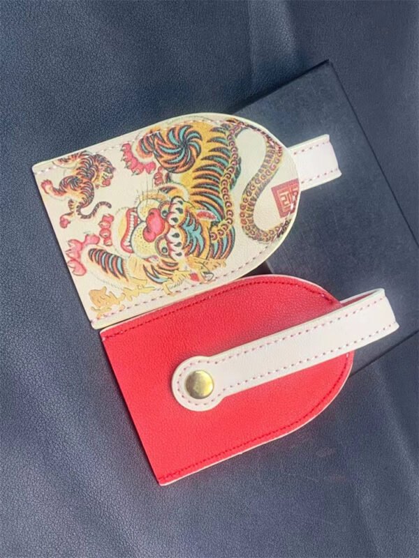 Custom logo PU Leather Luggage Tag for travel - Image 3