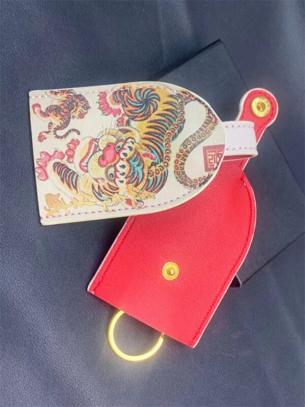 Custom logo PU Leather Luggage Tag for travel - Image 2