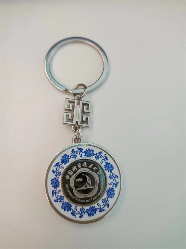 Custom epoxy printed metal keyring - Image 2