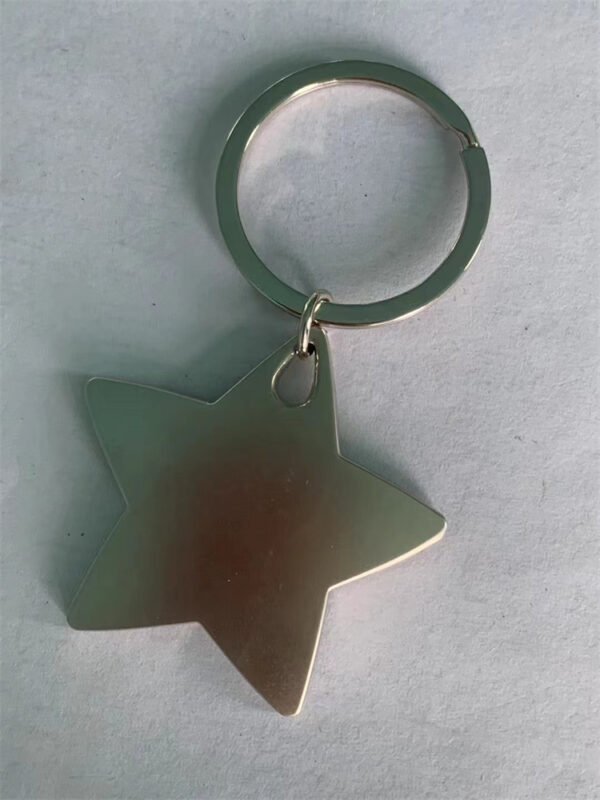 Leather Circle Keychain Personalized Round Keyring Holder - Image 6